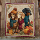 Autumn Dachshund Blanket - J072 - Premium Blanket