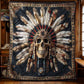 Aboriginal skull blanket - J076 - Premium Blanket