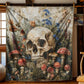 Aboriginal skull blanket - J077 - Premium Blanket
