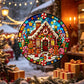 Christmas Gingerbread House - Acrylic Suncatcher