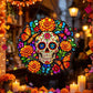Sugar Skull Marigold Butterfly - Acrylic Suncatcher
