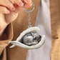 Sleeping Angel Acrylic Keychain Husky SA129