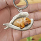 Sleeping Angel Acrylic Keychain Shar Pei SA147