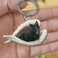 Sleeping Angel Acrylic Keychain Belgian Shepherd SA182