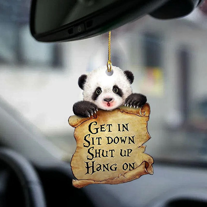 Panda Get In Ornament GI104