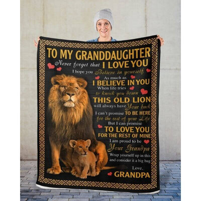 I Love You - A387 - Lion Premium Blanket