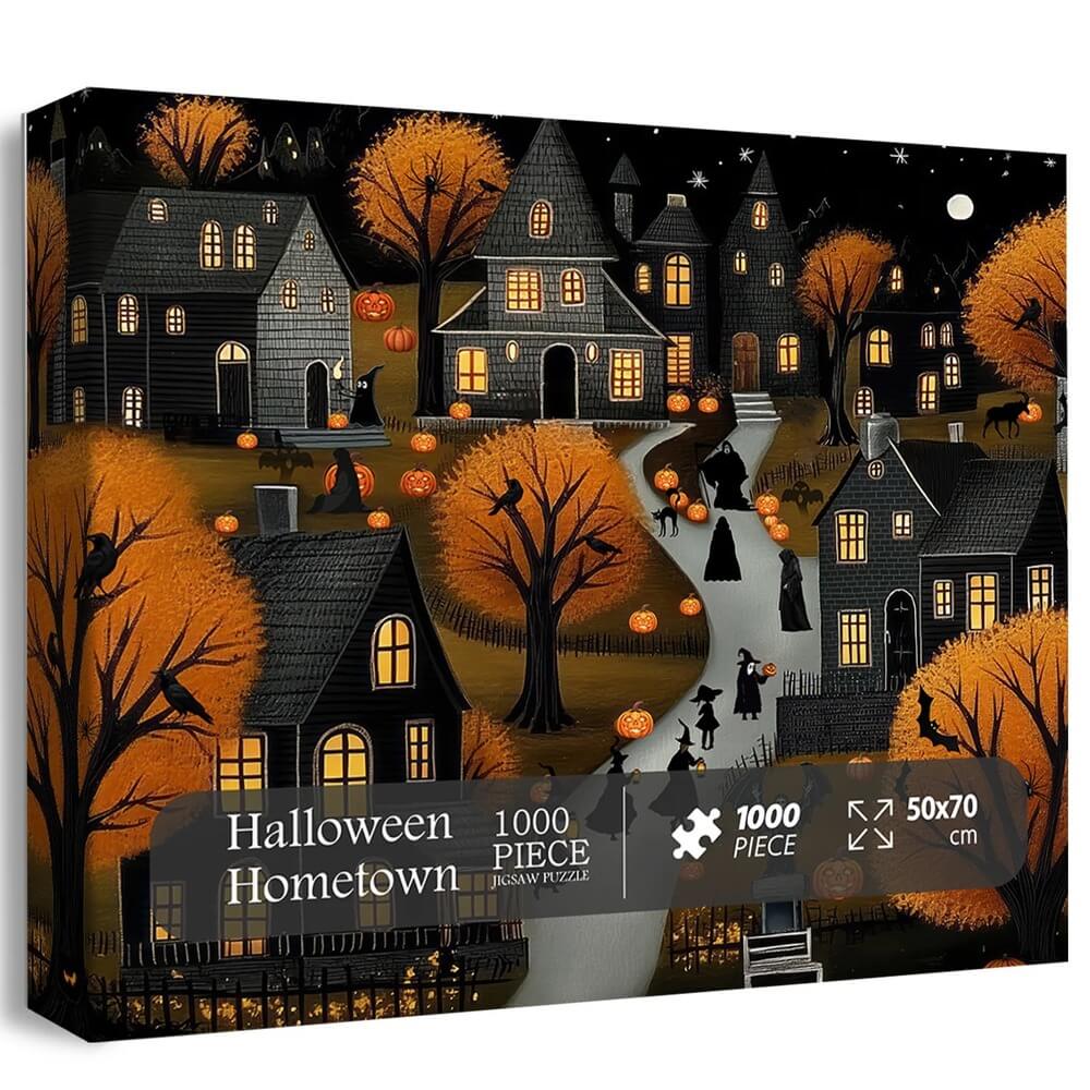 Hometown Halloween Jigsaw Puzzle 1000-Piece