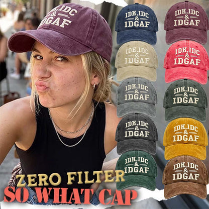 Zero‑Filter So What Cap