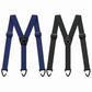 Men's Adjustable Suspenders - X-Back / Y-Back Styles with Hook Clips
