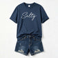 Salty Beach Girl Tee - Ocean Lover Shirt