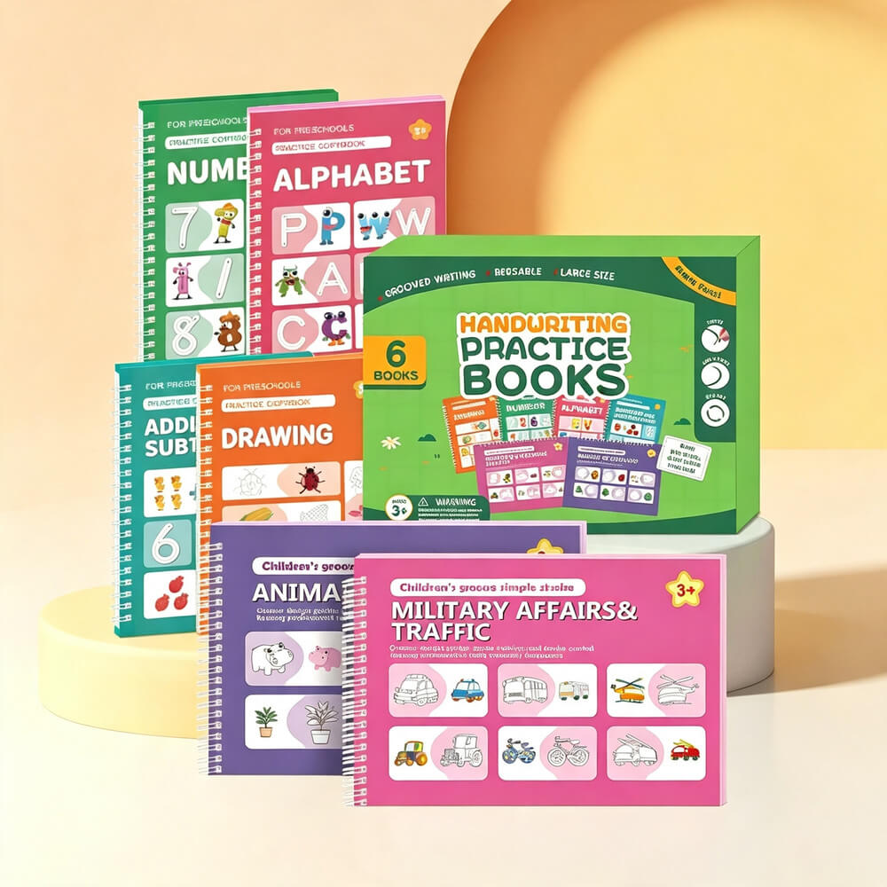 Reusable Grooved Handwriting Workbook for Kids