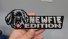 Newfoundland Dog Car Badge Laser Cutting Car Emblem CE116