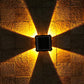 4 LED Solar Colorful Wall Lights Outdoor Light Waterproof