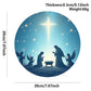 Classic Style The Holy Family Lamb 2D Christmas Nativity Hanging Ornaments