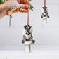 Miniature Schnauzer - Dog Sitting On Toilet Ornament  OT008