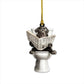 Labrador Retriever - Dog Sitting On Toilet Ornament  OT019