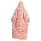 Oversized Wearable Hoodie Blanket – Pink Corgi