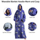 Oversized Wearable Hoodie Blanket – Purple Koala