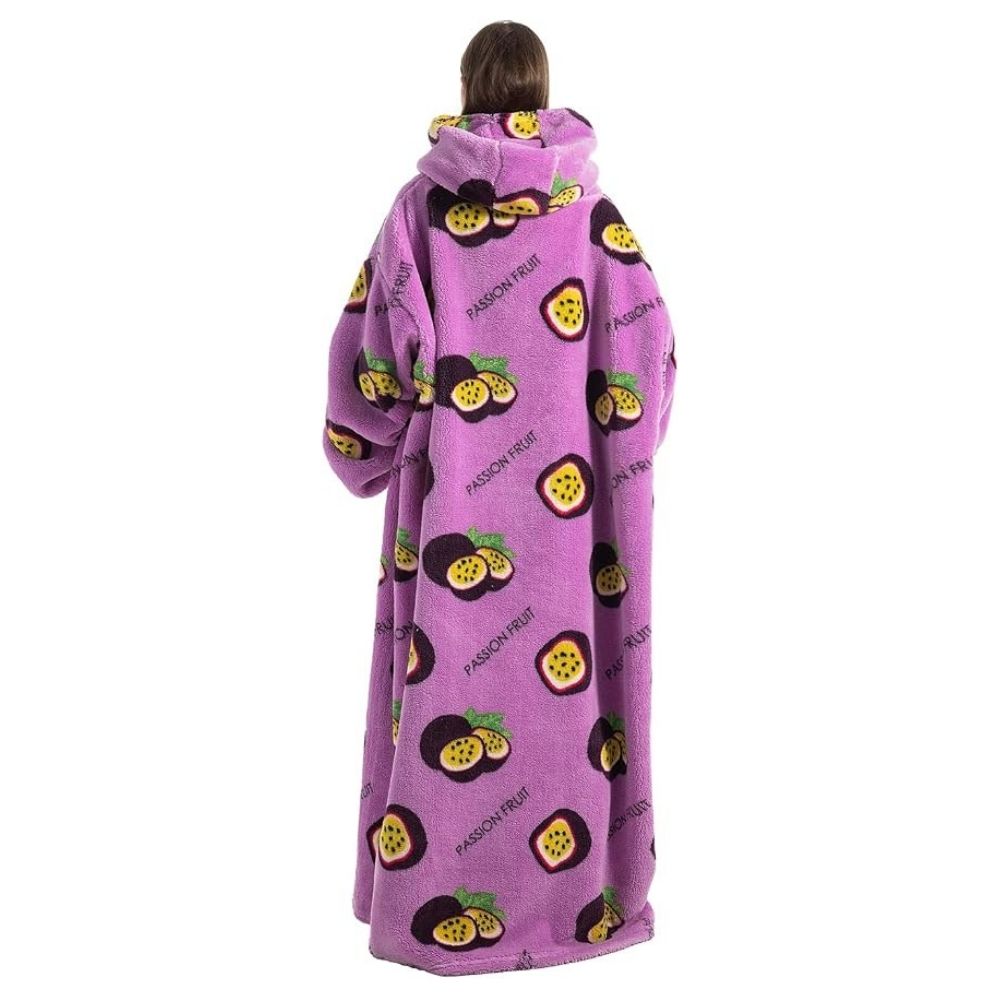 Oversized Wearable Hoodie Blanket – Purple Passion Fruit