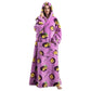Oversized Wearable Hoodie Blanket – Purple Passion Fruit