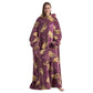 Oversized Wearable Hoodie Blanket – Purple Sloth
