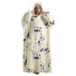 Oversized Wearable Hoodie Blanket – White Panda