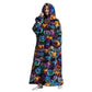 Oversized Wearable Hoodie Blanket – Black Pumpkin