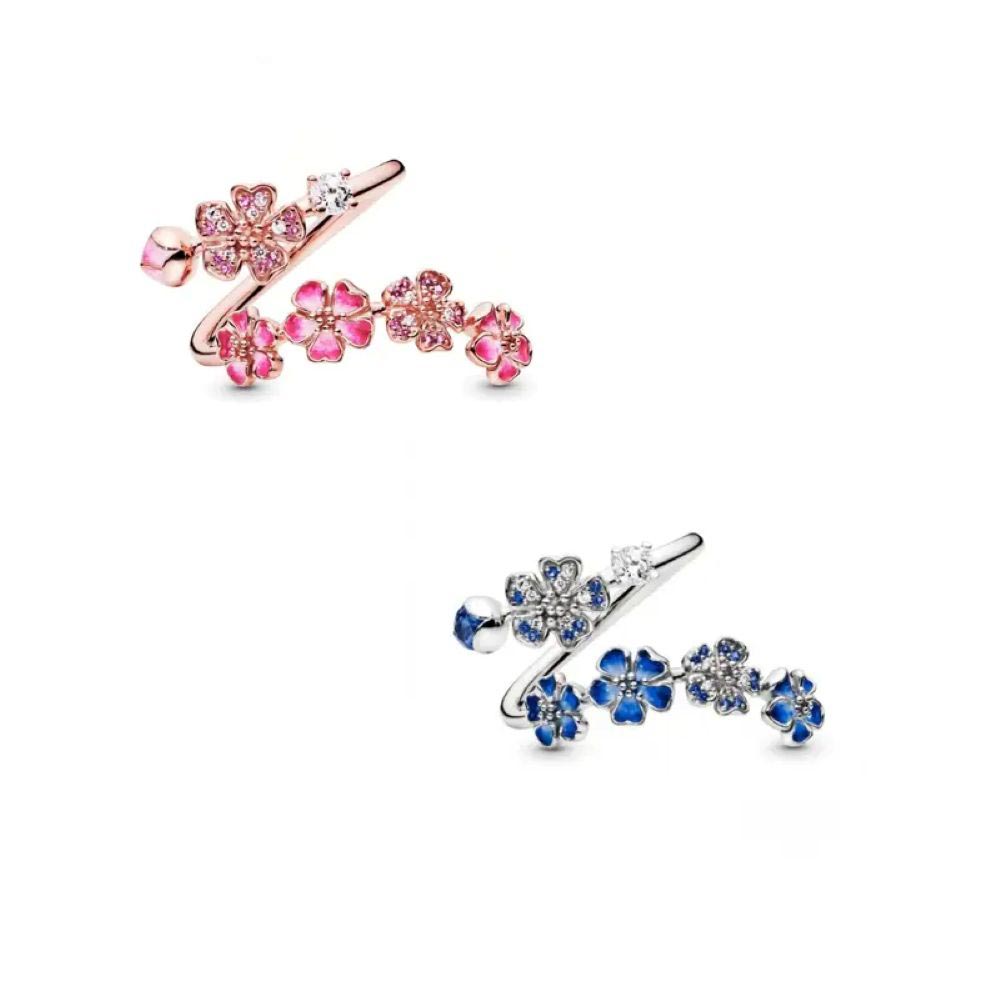 Peach Blossom Adjustable Open Rings