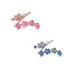 Peach Blossom Adjustable Open Rings