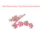 Peach Blossom Adjustable Open Rings