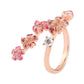 Peach Blossom Adjustable Open Rings