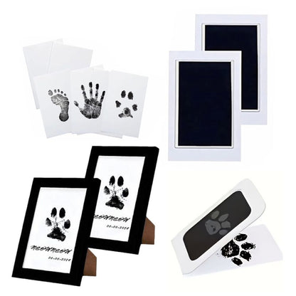 Pet Paw Print Kit, Mess-Free Paw Print Stamp Pad for Dogs & Cats