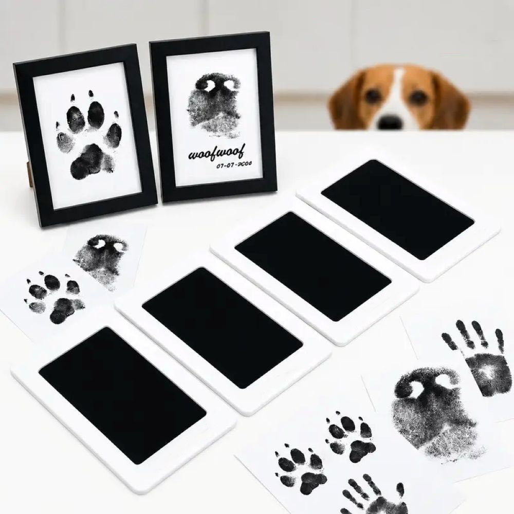 Pet Paw Print Kit, Mess-Free Paw Print Stamp Pad for Dogs & Cats