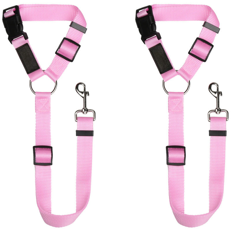 2 Pack Headrest Car Dog Safety Seatbelt