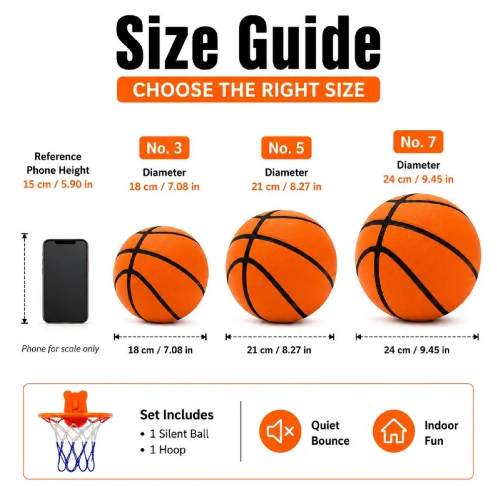 Quiet Indoor Basketball Set