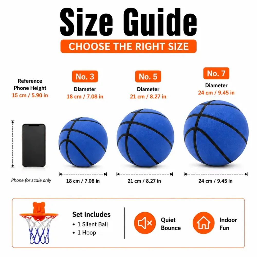 Quiet Indoor Basketball Set