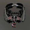 Gothic Punk Dragon Tassel Choker Necklace