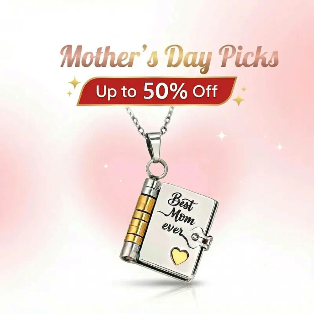 For Mom - My Best Mom Ever Book Necklace