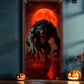 Halloween Spooky Door Covers Evil Demon Emerging SC015