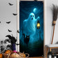 Halloween Spooky Door Covers Cute Ghost and Black Cat SC056