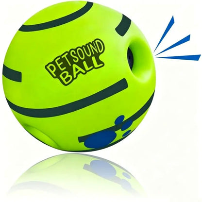 Dog Treat Dispenser Ball – Interactive Squeaky Training Toy