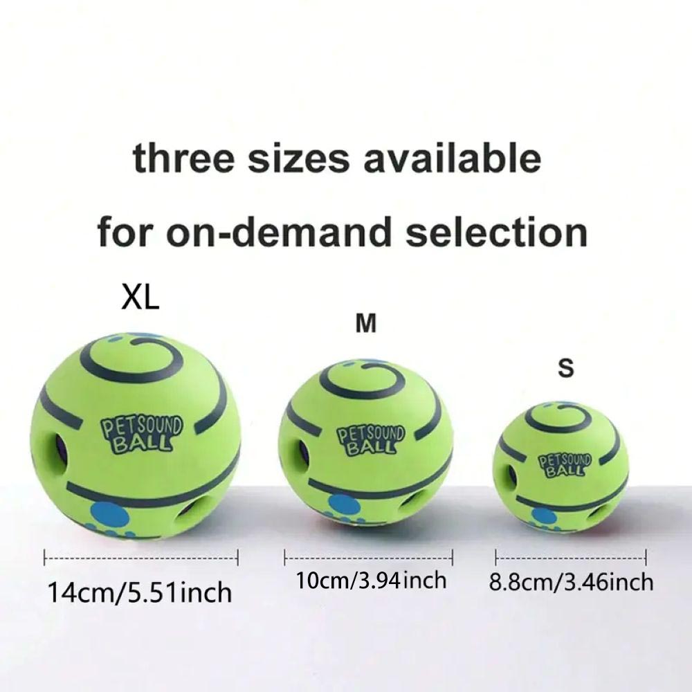 Dog Treat Dispenser Ball – Interactive Squeaky Training Toy