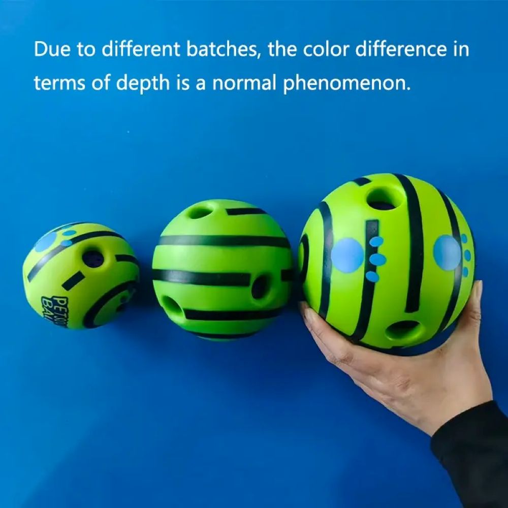 Dog Treat Dispenser Ball – Interactive Squeaky Training Toy