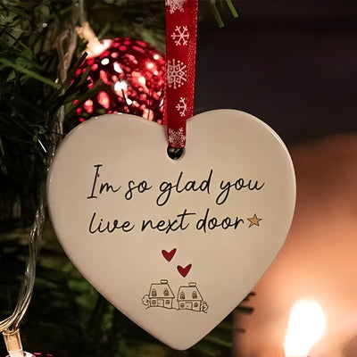 Christmas Heart Hanging Ornament