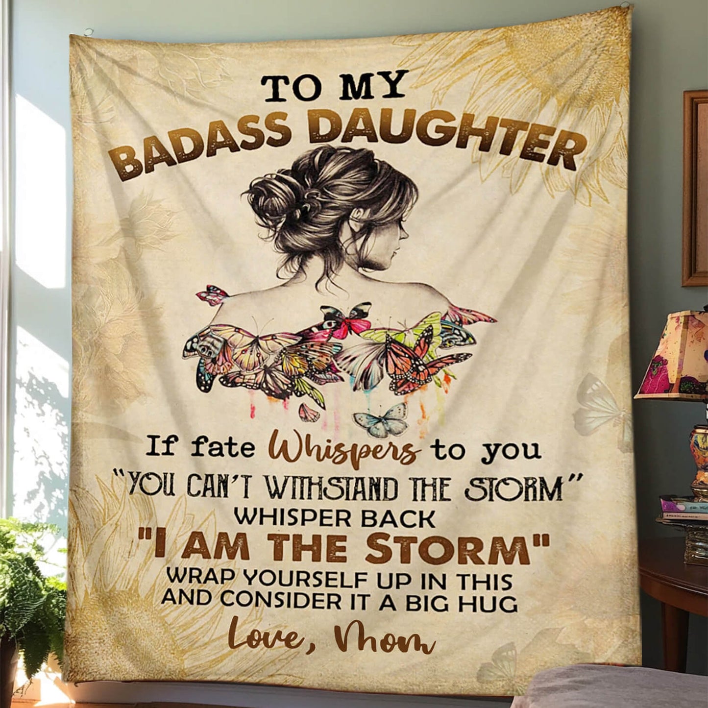 To My Daughter/Granddaughter - A945 - Premium Blanket
