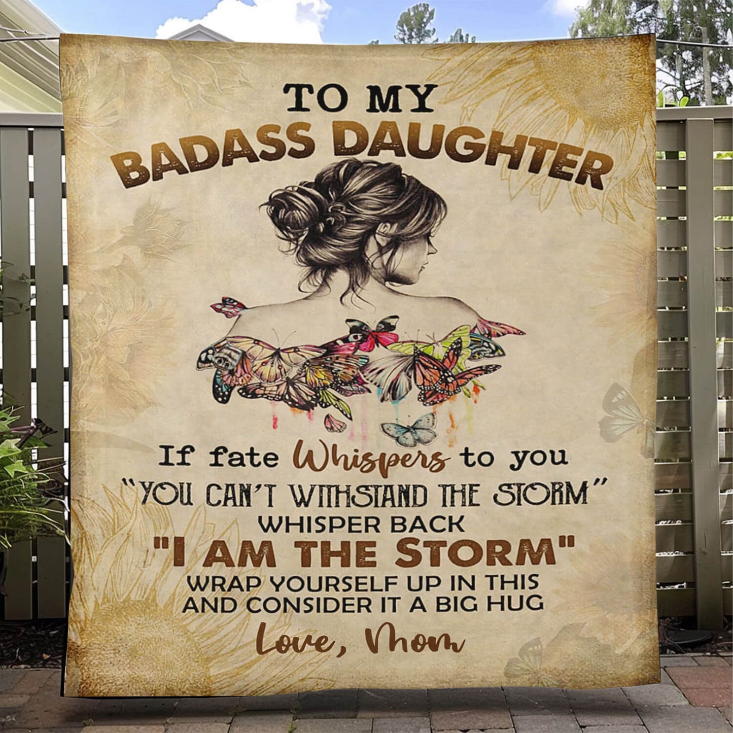 To My Daughter/Granddaughter - A945 - Premium Blanket