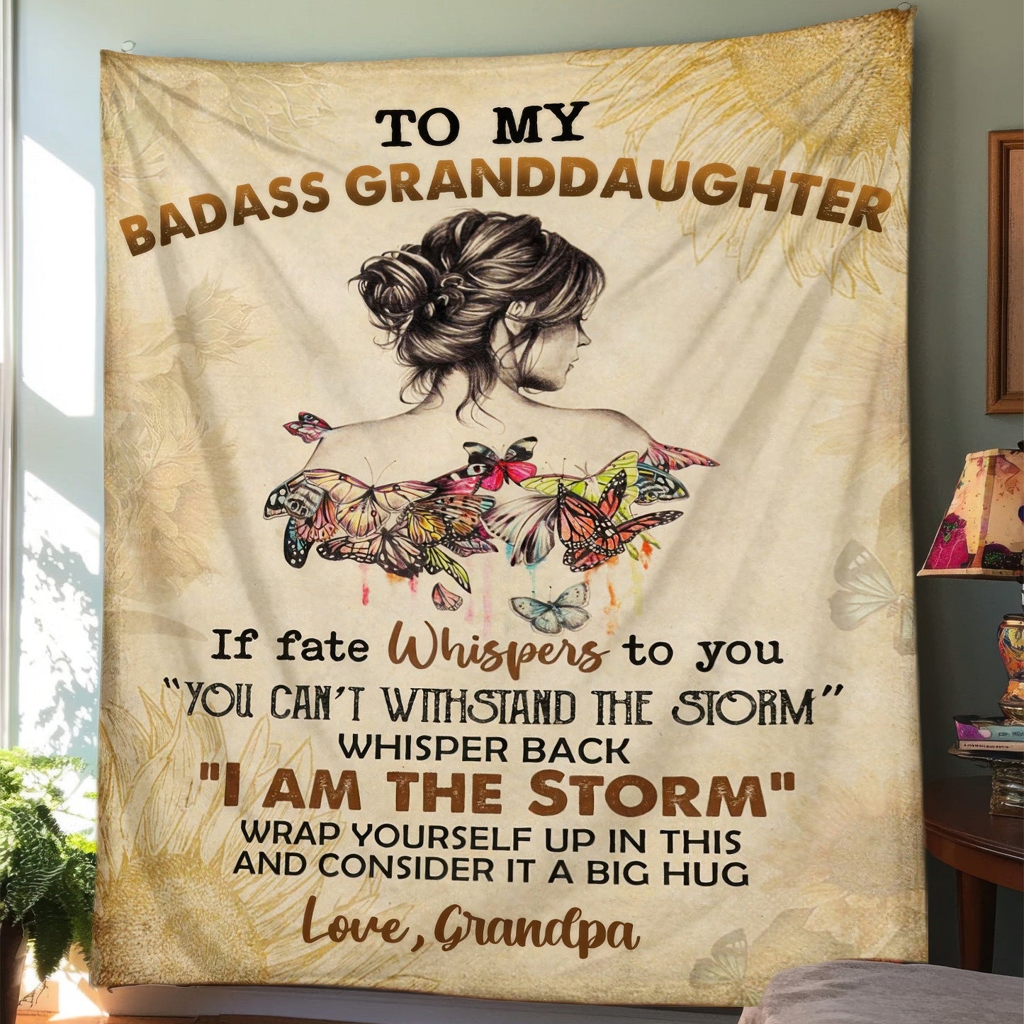 To My Daughter/Granddaughter - A945 - Premium Blanket