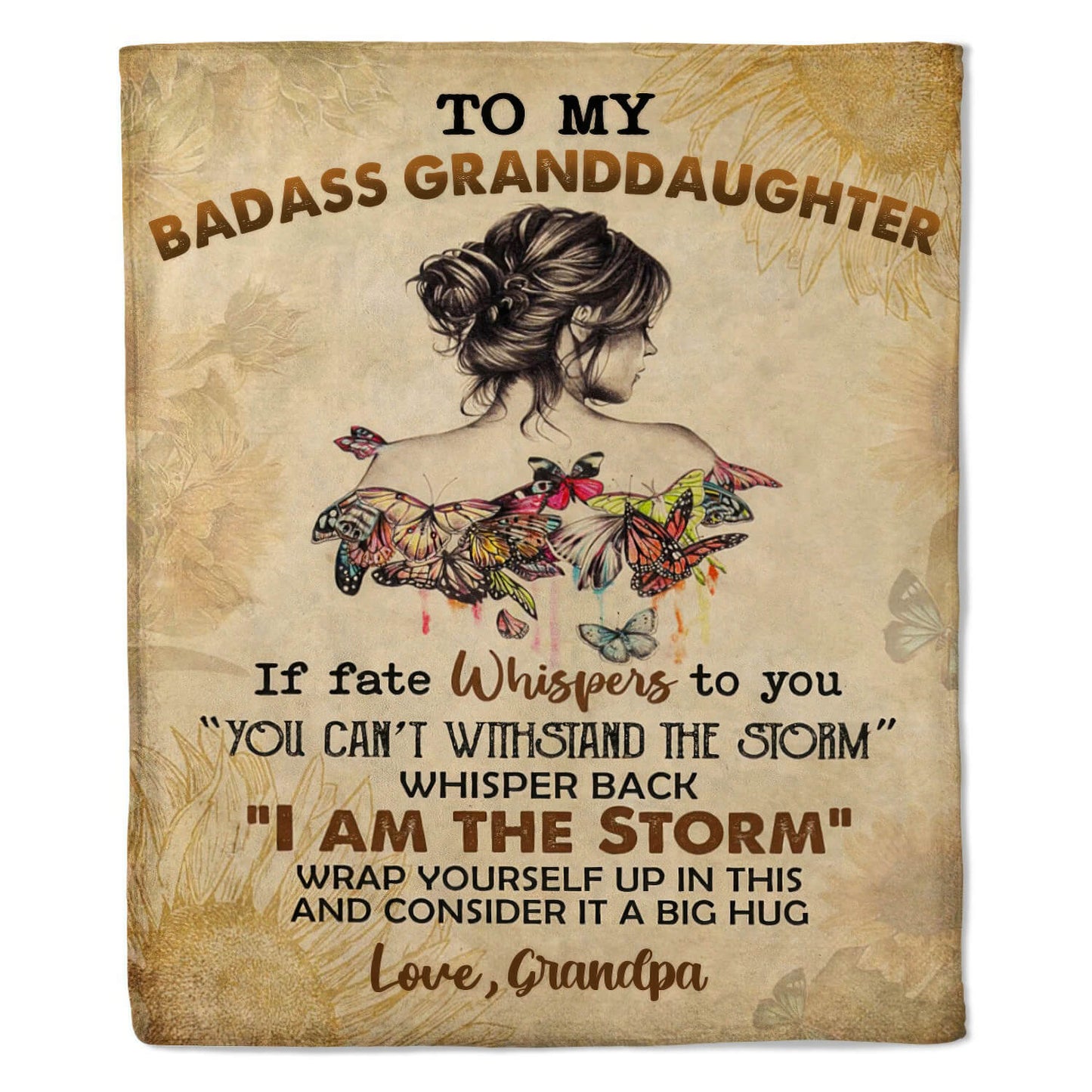 To My Daughter/Granddaughter - A945 - Premium Blanket