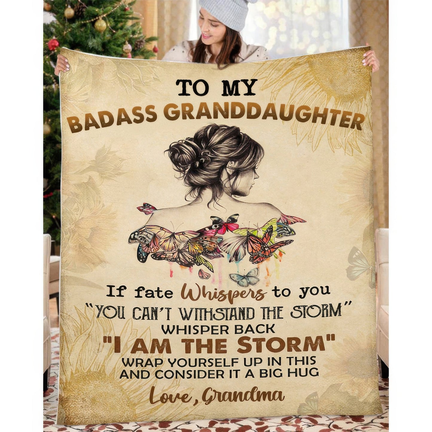 To My Daughter/Granddaughter - A945 - Premium Blanket