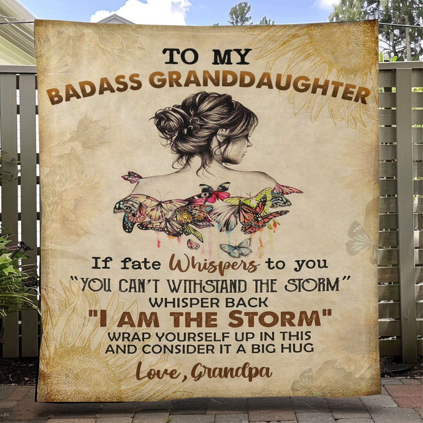 To My Daughter/Granddaughter - A945 - Premium Blanket